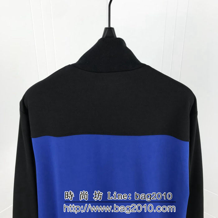 Gvc紀梵希 19ss早春新款套裝 青色植絨logo 採用絲光混紡面料 定制五金拉鏈 高版本男女同款 ydi2075